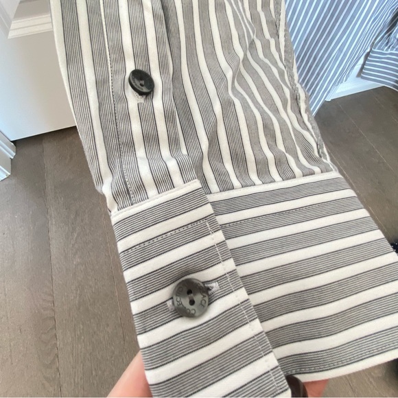 Versace Collection Stripped Long Sleeve Men Shirt Size M - Picture 6 of 12